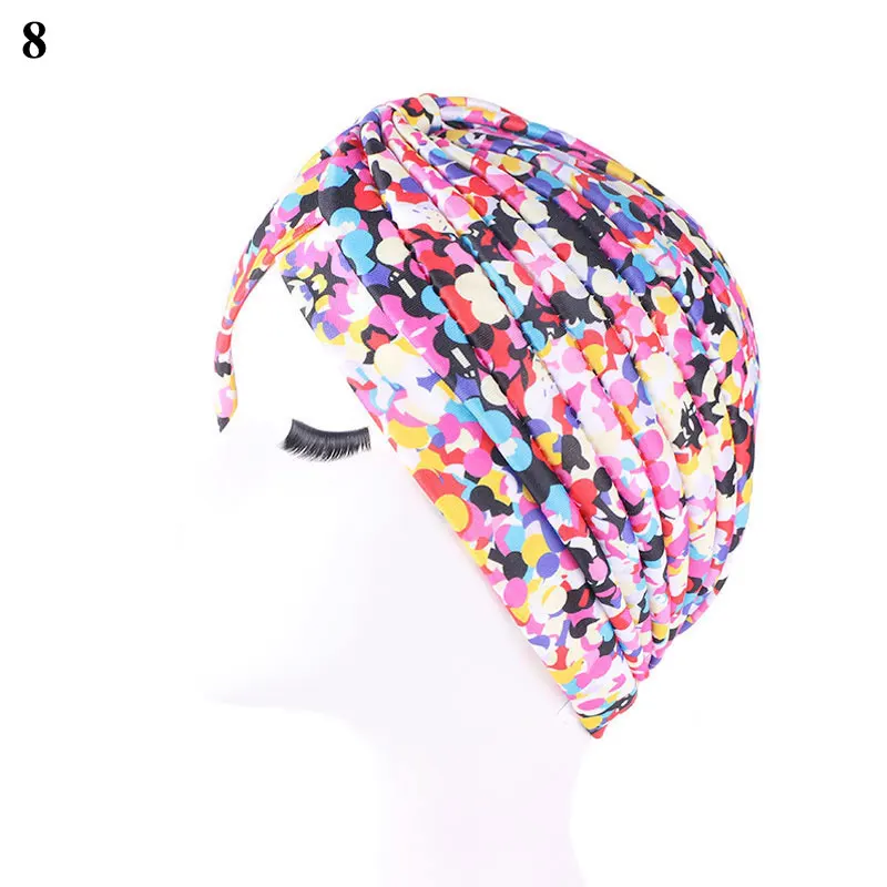 

New women soft Floral Print Cotton Women's Turban Fashion Bandana Cancer Head Wrap Chemo Cap Head Wrap Hair Accessories