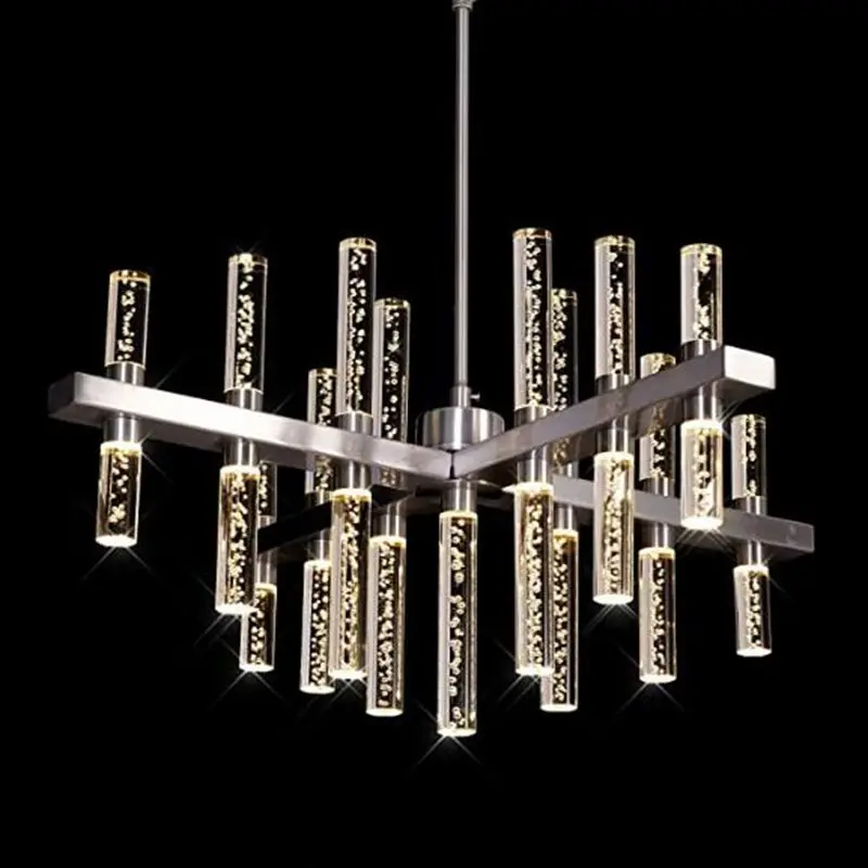 MEEROSEE Современная Люстра светильник ing светодиодный подвесной с акриловой тенты