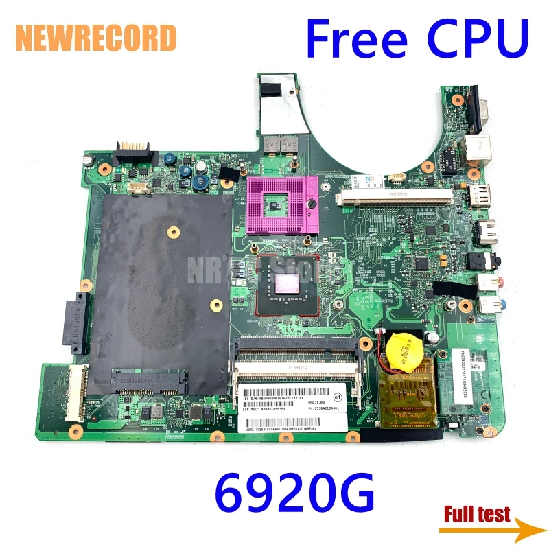 For Acer Aspire 6920G 1310A2184401 MBAPQ0B001 MB.APQ0B.001 Laptop Motherboard Main Board DDR2 Free CPU With GPU Slot