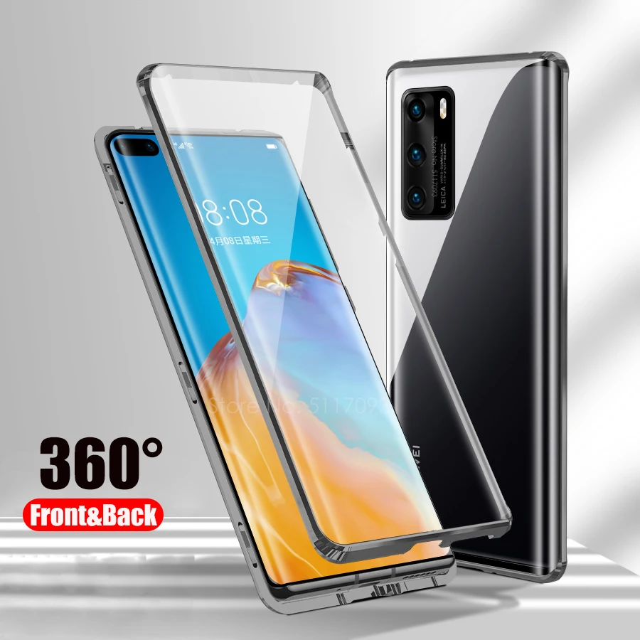 

Чехол-книжка для huawei p40 pro 5G plus, двусторонний, с полным поворотом на 360 °
