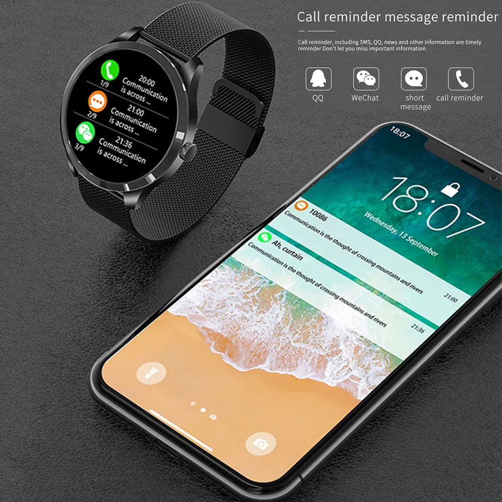 

Sports Smart Watch Men 1.28inch Touch Screen Fitness Smartwatch Trackers Blood Pressure Heart Rate Sleep Reloj Inteligente Women