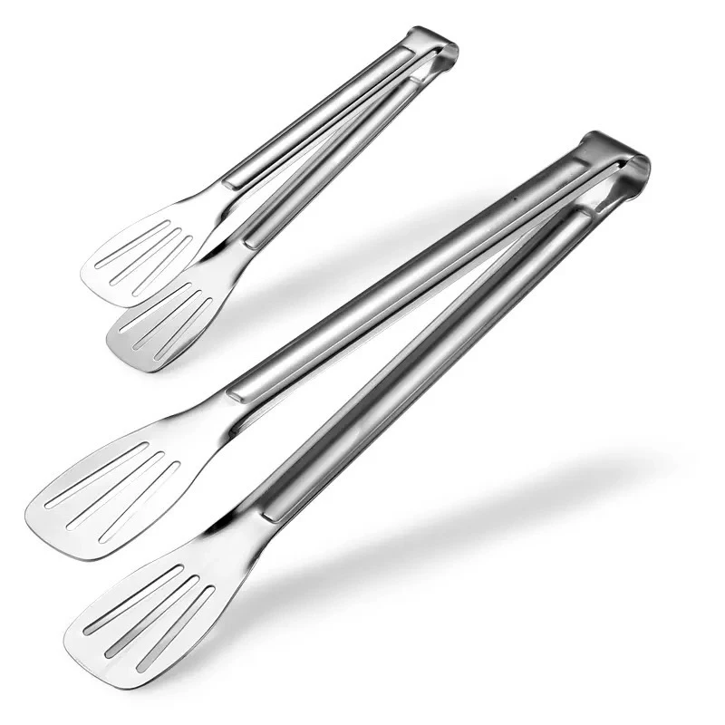 

Stainless Steel Food Tongs Kitchen Utensils Buffet Cooking Tool Anti Heat Bread Clip Pastry Clamp Barbecue Kitchen Steel