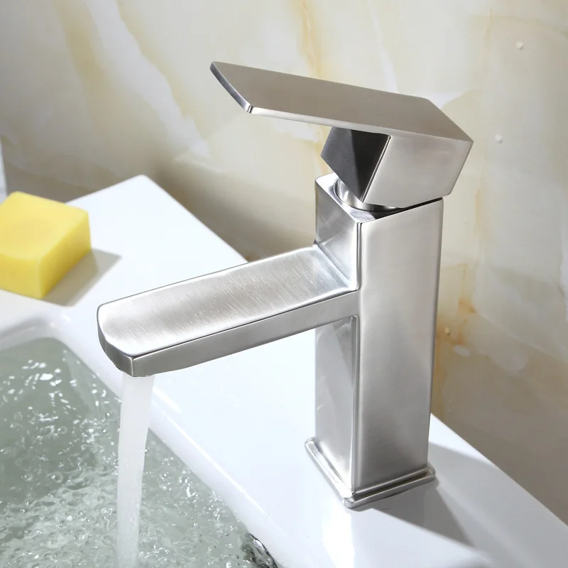 Высококачественный кран для раковины ванной комнаты с одной ручкой холодной