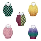 Demon Slayer Kimetsu no Yaiba толстовки Tanjirou Nezuko Zenitsu Tomioka Giyuu Косплей Толстовка для взрослых пуловер худи, свитеры