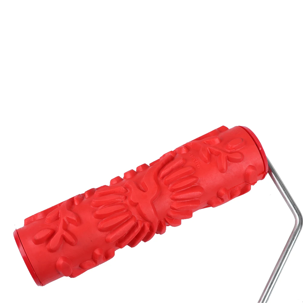 

Home Improvement Decor Tool Wall Paint Roller Painting Tool Rubber Floral Pattern Paint Roller