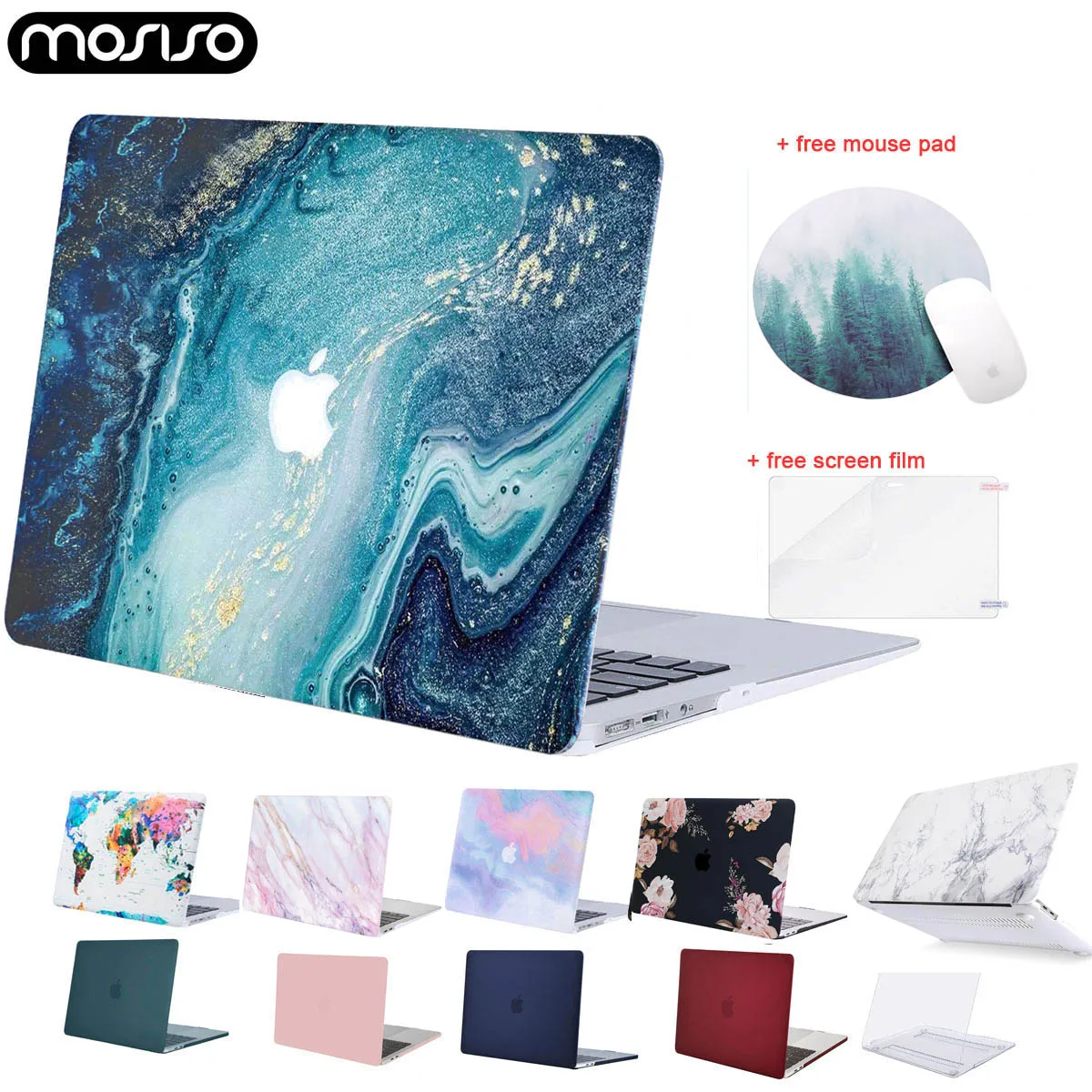 Чехол MOSISO для ноутбука Macbook Air Retina Pro корпус сенсорной панели 13 дюймов A1706 A1989 A2159 A1466