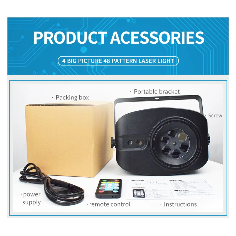 Hd сценический светильник лазерный полноцветный звездный Рождественский