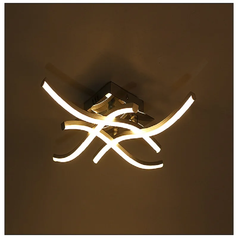 

Ceiling Light 12W 18W 24W Led Panel Aluminium Forked Shaped Design Lamp for Bedroom Living Room Decor Lamp Good Heat Dissipation