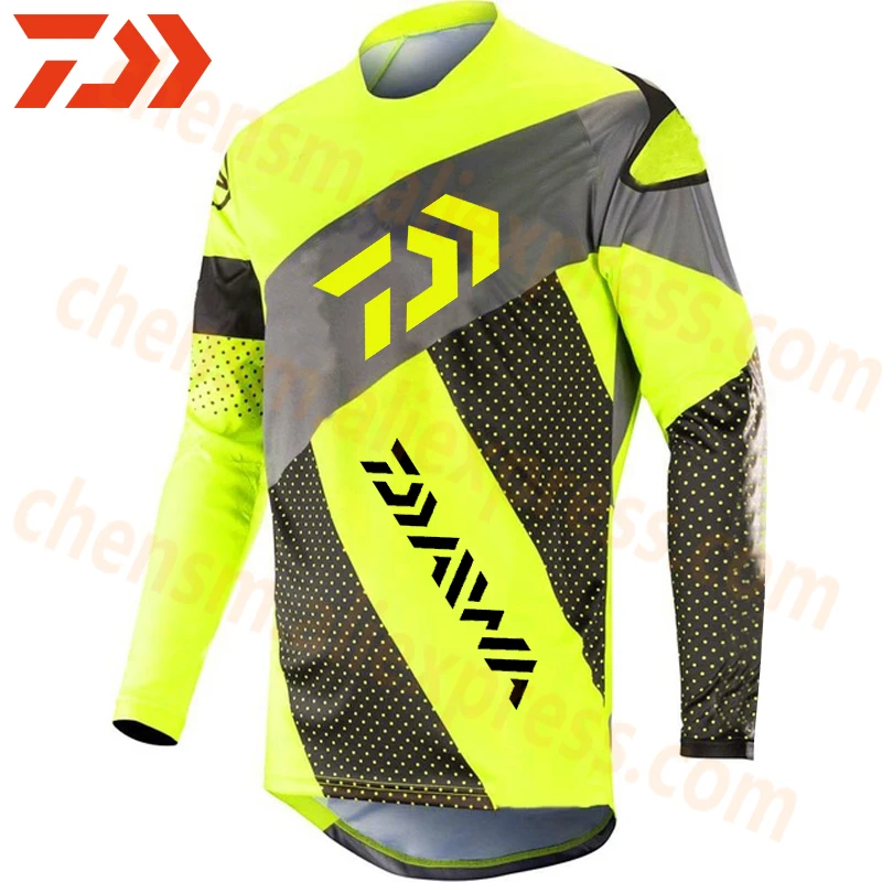 

2021 DAIWA Men Fishing Clothing Ultrathin Sunscreen Long Sleeve Anti-uv Breathable Coat Summer Fishing Shirt Size XS-5XL Jacket