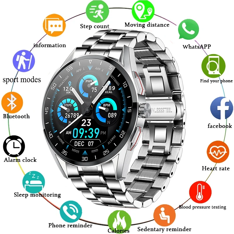 

2021 Men Smart Watch Heart Rate Monitor IP68 Swim Sport Luxurious Answer Dial Bluetooth Call Can Smartwatch For Android IOS Men