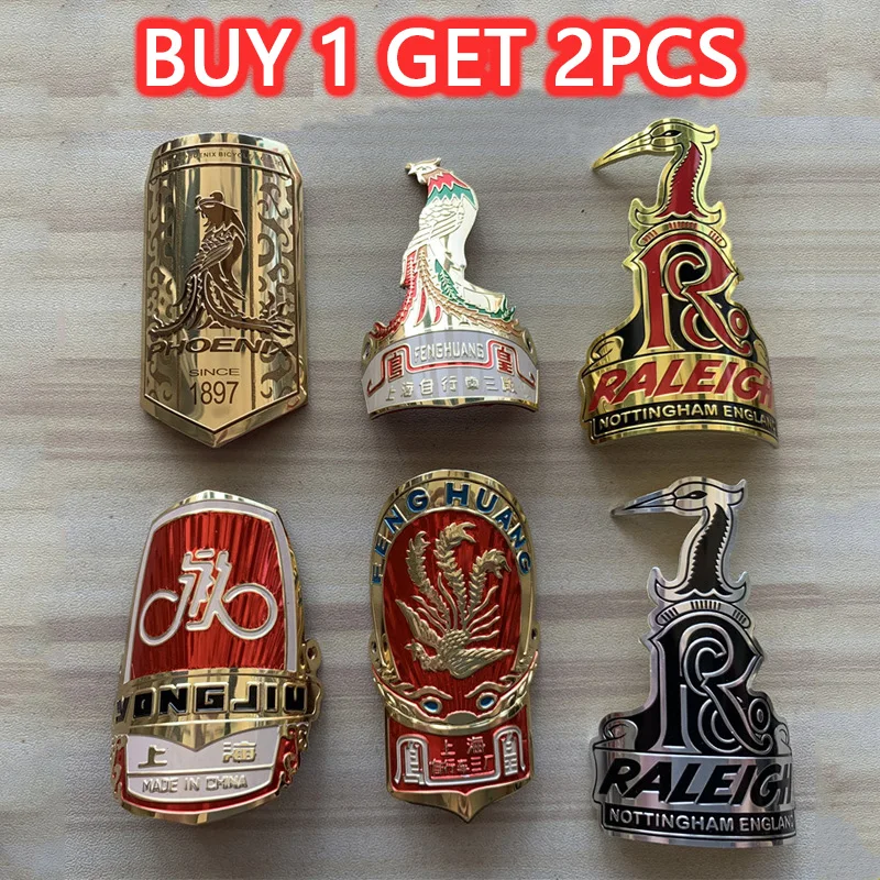 Значок на велосипедную головку Алюминиевые наклейки для горного велосипеда BMX 2