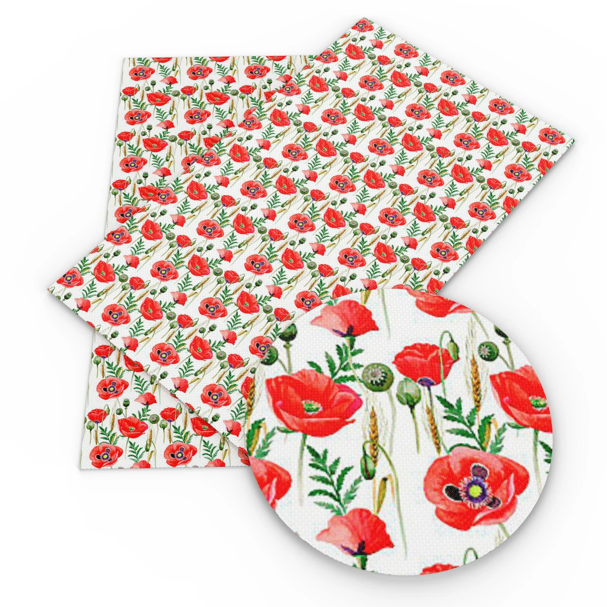 Дэвид Энджи 20*33 см Цветочный принт искусственная синтетическая кожа для Hairbow DIY