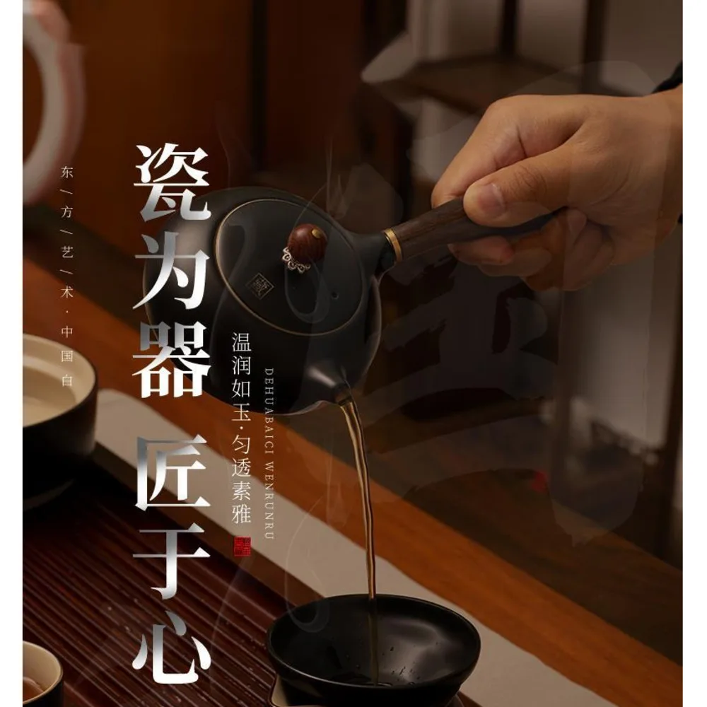 

Kitchen Bar Counter Supplies 2021 New Japanese Kungfu Tea Set Family Living Room Chinese Office Dehua Suet White Porcelain