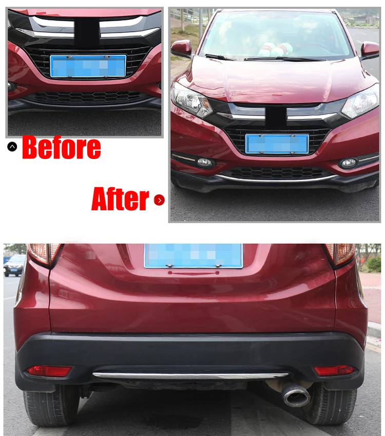 ABS хромированный передний и задний бампер гриль обшивка отделка Стайлинг