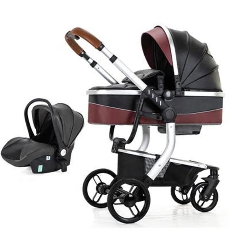 Высокая Ландшафтная От 0 до 3 лет детская коляска может сидеть и лежать в двух