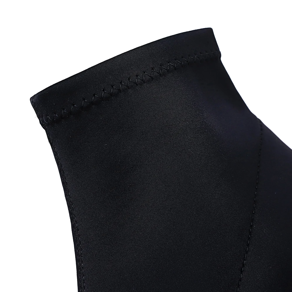 

Spring Autumn Women Boots Fashion Sqaure High Heel Ankle Boots Pointed Toe Slip On Stretch Boots Ladies Shoes high boots women