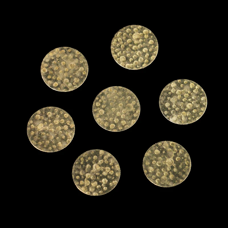 

DIY brass jewelry accessories 0.5*16mm convex-concave geometric single-hole solid disc pendant for making charm jewelry