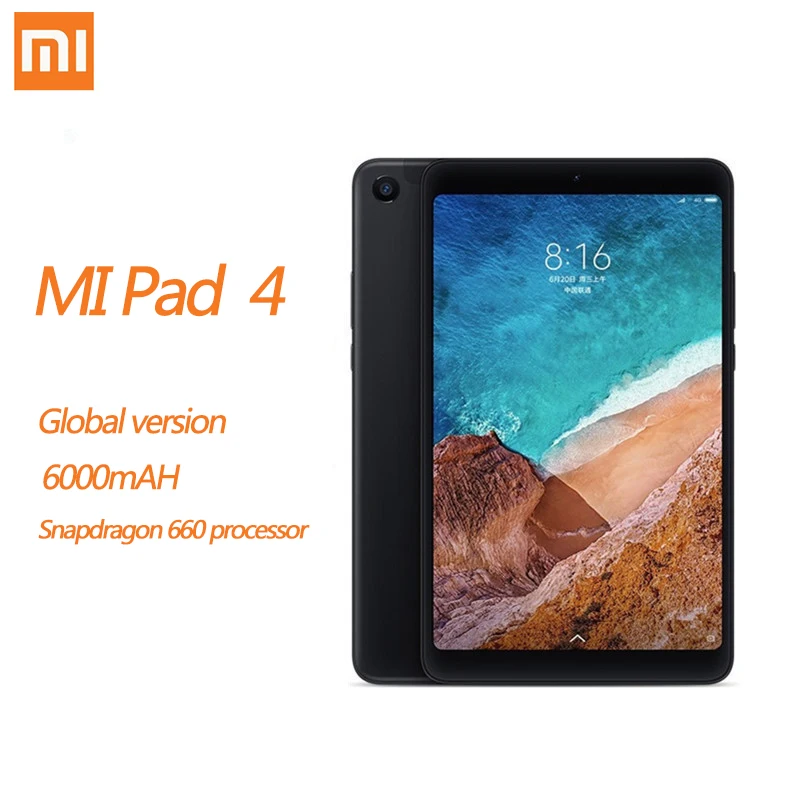 Tablet Xiaomi MI Pad 4 Tablets 4GB+64GB 8 Inch Tablet Android WIFI LTE HD Display 6000 mAh MIUI 9.0 Snapdragon 660 Core 8 PC
