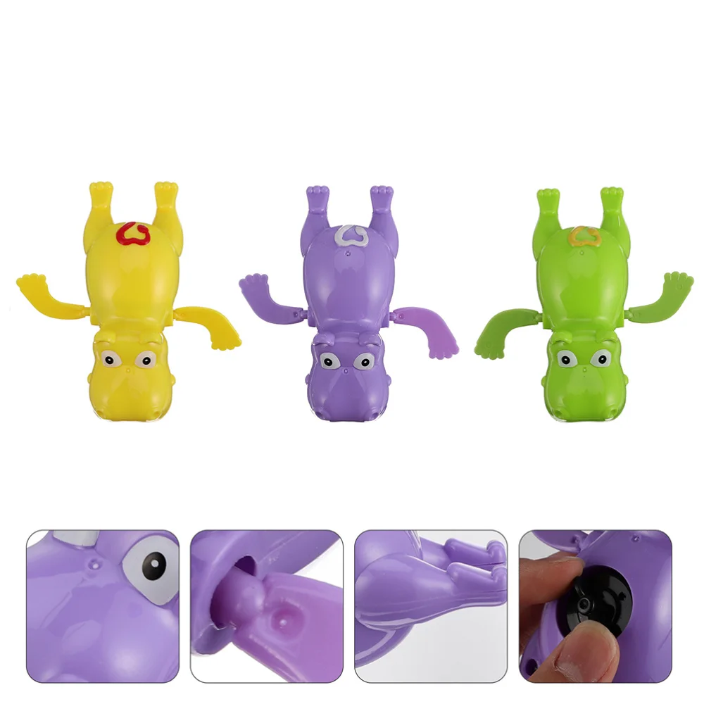 

6Pcs Bath Hippo Creative Clockwork Hippo Interesting Baby Shower Toys