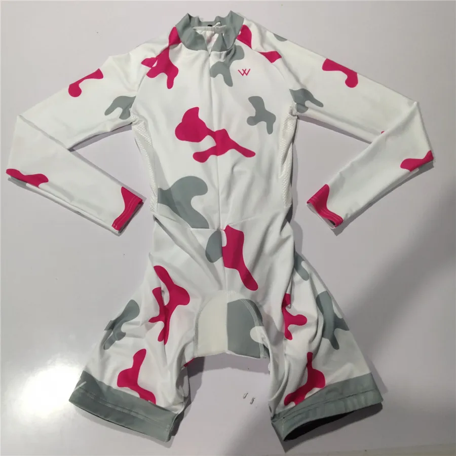 VEZZO длинный рукав облегающий костюм для женщин Триатлон велосипед Дорожная