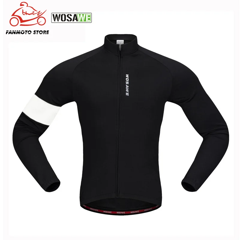 WOSAWE новые мужские мотоциклетные куртки Флисовая теплая куртка с длинными