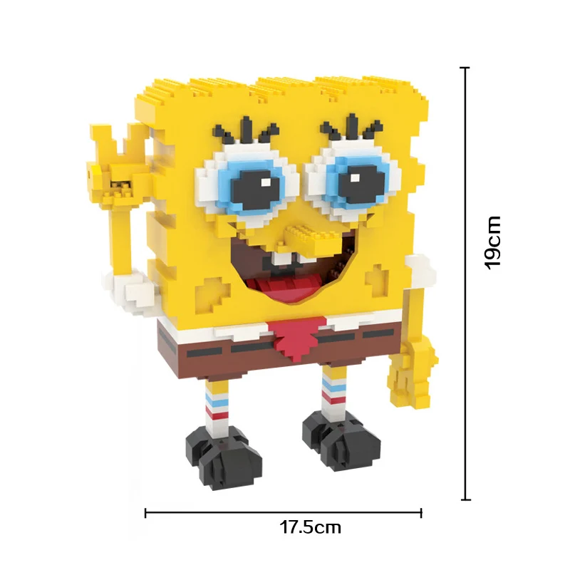 

Cartoon Building Block Diamond Bricks Anime Mini Toy Figure For Children with 1600pcs Bricks