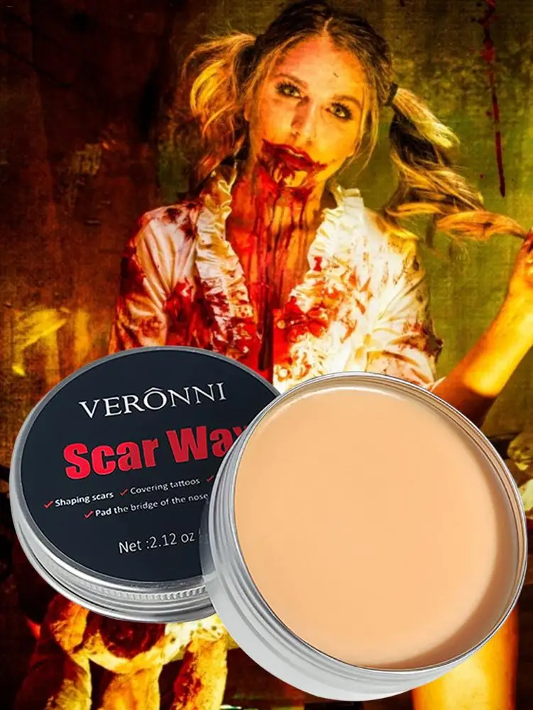 3 Models Skin Wax Make-up Pad Nose Bridge Scar Cover Injury Effect Halloween Party Stage Fake Wound Special Makeup Film | Красота и