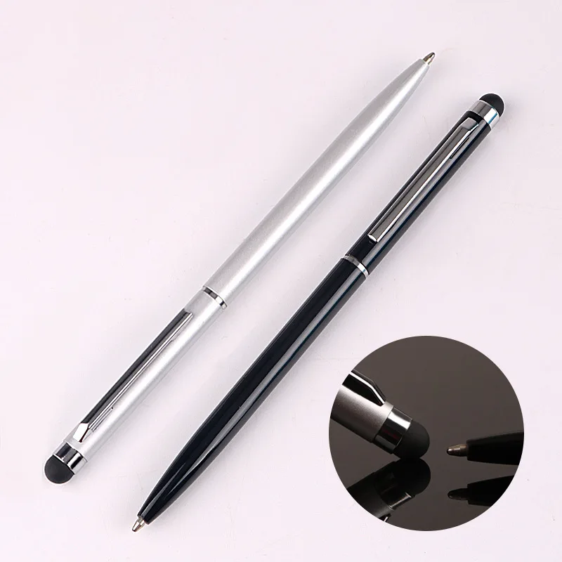 metal universal touch screen ball point pen for mobile phone tab handwriting capacitor pen free global shipping
