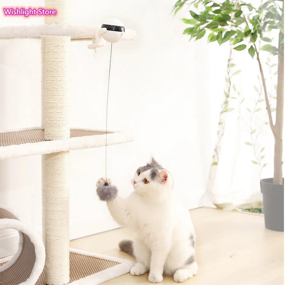 

Electronic Motion Cat Toy Interactive Cat Teaser Toy Yo-Yo Lifting Ball Electric Flutter Rotating Interactive Puzzle Pet Toy