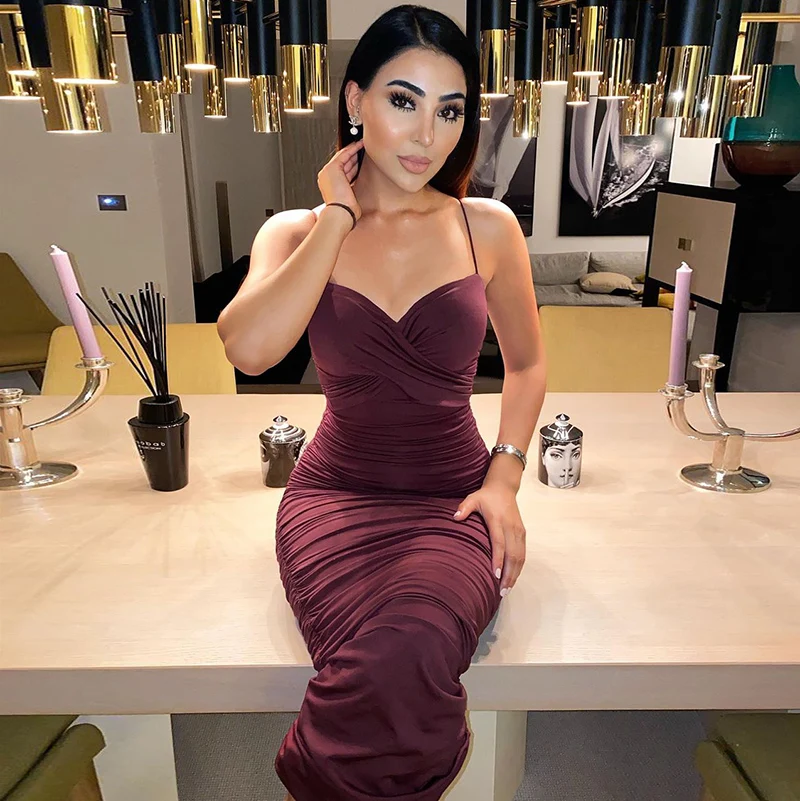 

Camisoles For Women2021Summer Sexy Strap Sleeveless Prom Festival Party Casual Bridesmaid Women's Long Dresses