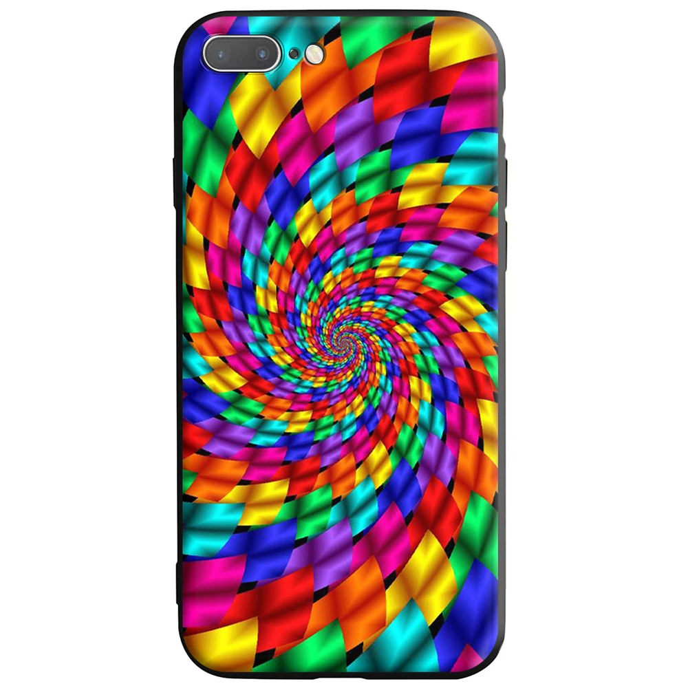 Абстрактный яркий силиконовый чехол Lsd Trippy для Apple iPhone 13 12 Mini 11 Pro XS X XR Max 8 7 6S 6 Plus SE 5S