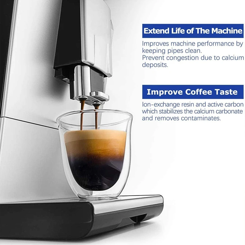 2 упаковки фильтров для кофемашины DELONGHI DLSC002 ECAM Esam ETAM BCO EC с активированным углем |