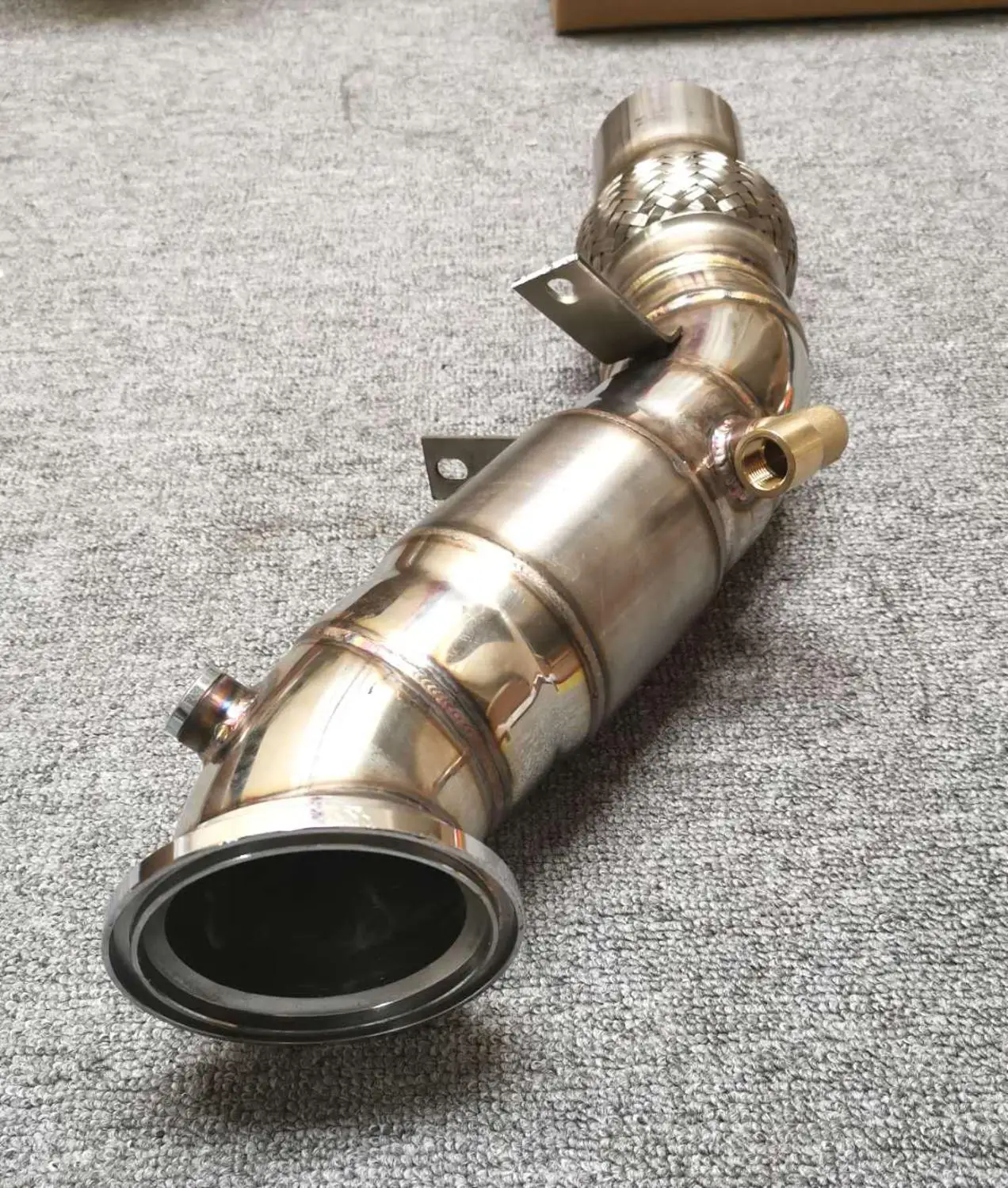 

200 cell cat turbo downpipe exhaust pipe for bmw 320 330 420 430 520 530 b48 engine