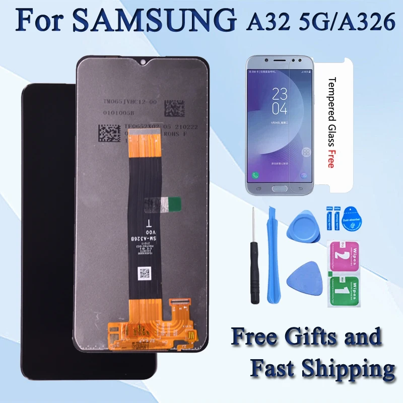 

6.5"Original LCD For Samsung Galaxy A32 5G A326 LCD with frame Touch Screen Digitizer LCD For Samsung SM-A326B A326B/DS Display