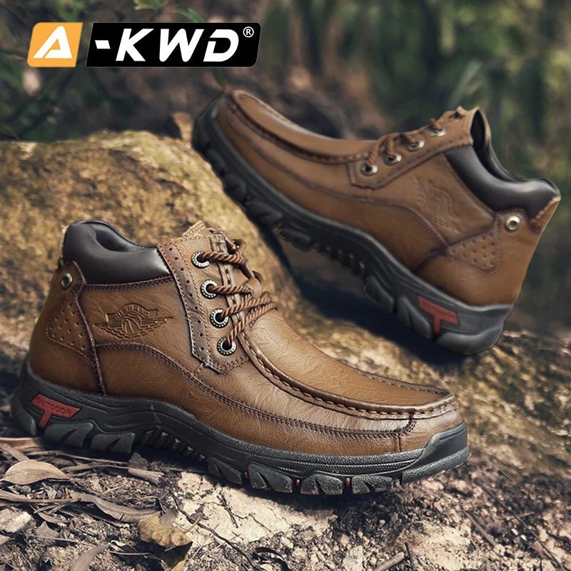 Модные высокие кроссовки Man Werk Schoenen кожаные ботинки мужские натуральная Уличная