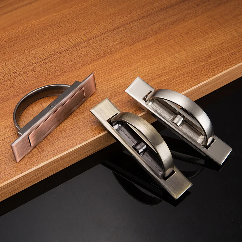 Татами скрытые дверные ручки из цинкового сплава Встраиваемая ручка купе крышка