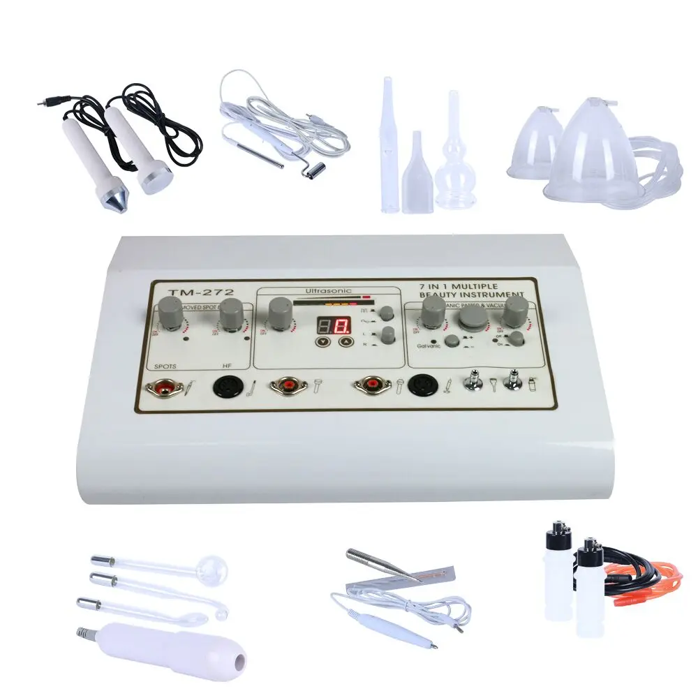 

New Arrival Beauty Device with Vacuum Breast Enlargement High Frequency Oxygen Sprayer Galvanic