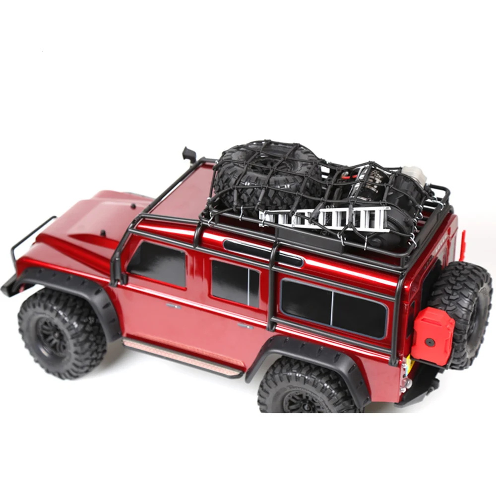 Многоцветная нейлоновая веревка, багажная сетка для 1/10 RC гусеничная машина TRX4 Defender Bronco RC4WD D90 D110 осевая Scx10 90046