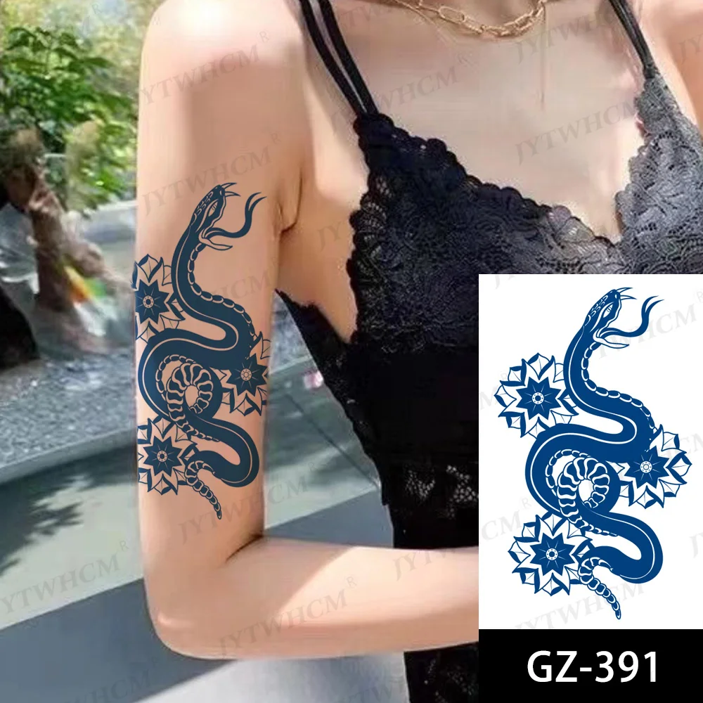 Татуировка Змея с соком водостойкая стойкая Сексуальная искусственная