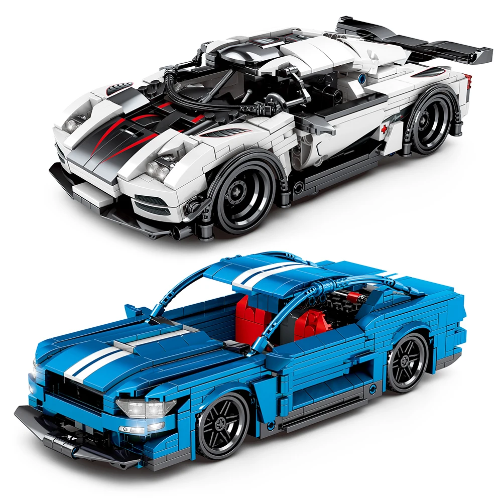 827 шт. город Потяните супер гоночных спортивных строительные блоки для