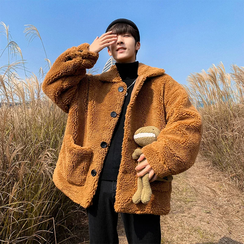 2019 зимняя мужская водонепроницаемая длинная парка из овечьей шерсти
