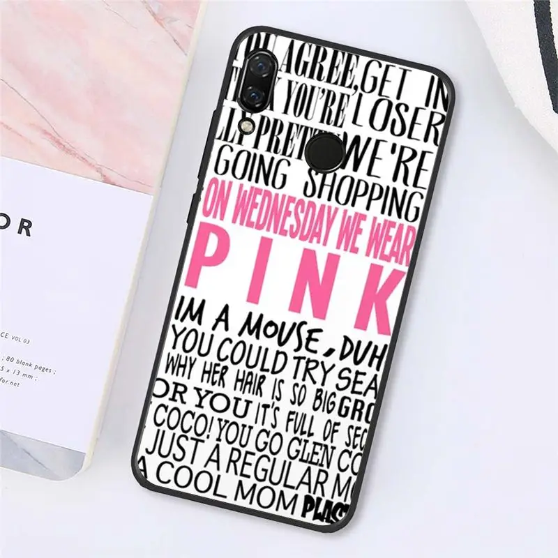 Чехол для телефона MaiYaCa Burn Book Mean Girls Kiss Hot Fashion Xiaomi Redmi8 4X 6A 9 8A note pro 5Plus Note4 5 7 Note8Pro |