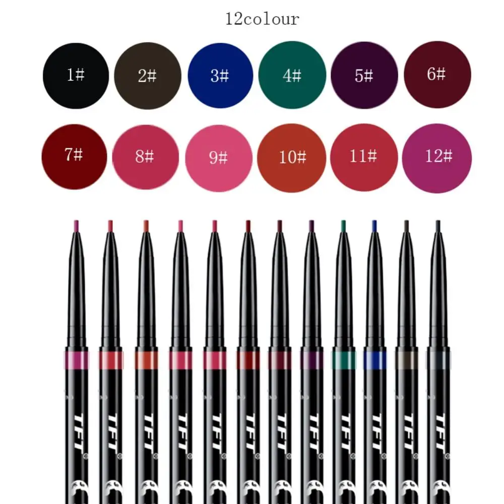 2 в 1 с нарезкой на обоих концах для губ подводка карандаш бровей