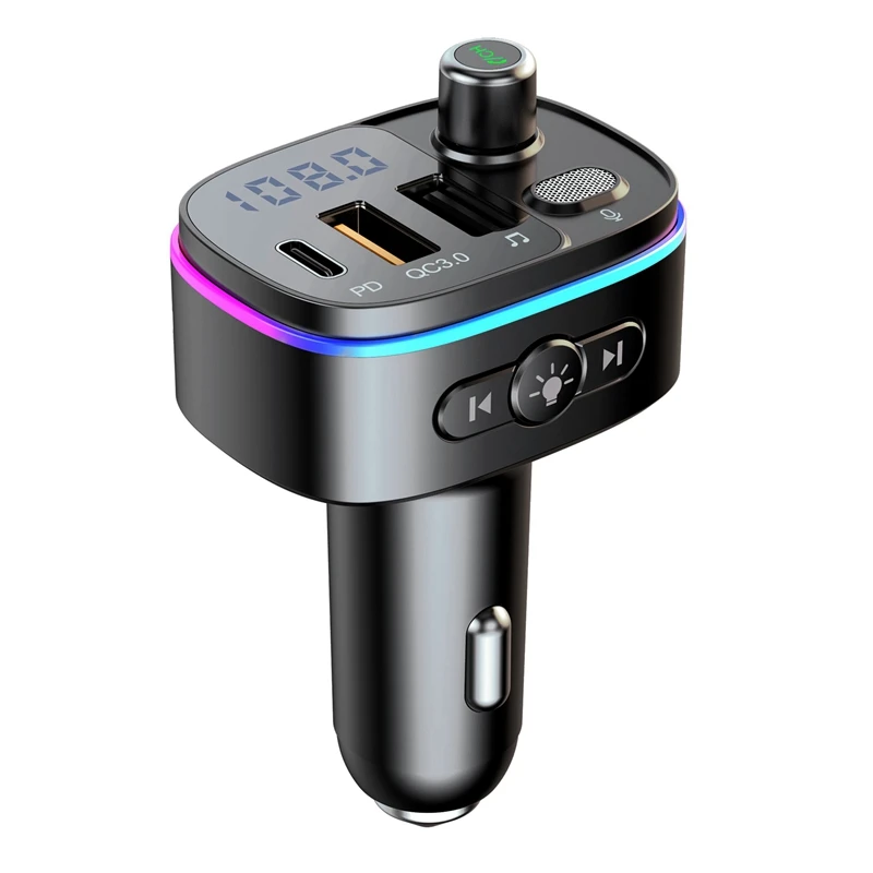 FM-передатчик Bluetooth 5 0 Автомобильный MP3-плеер беспроводной автомобильный комплект