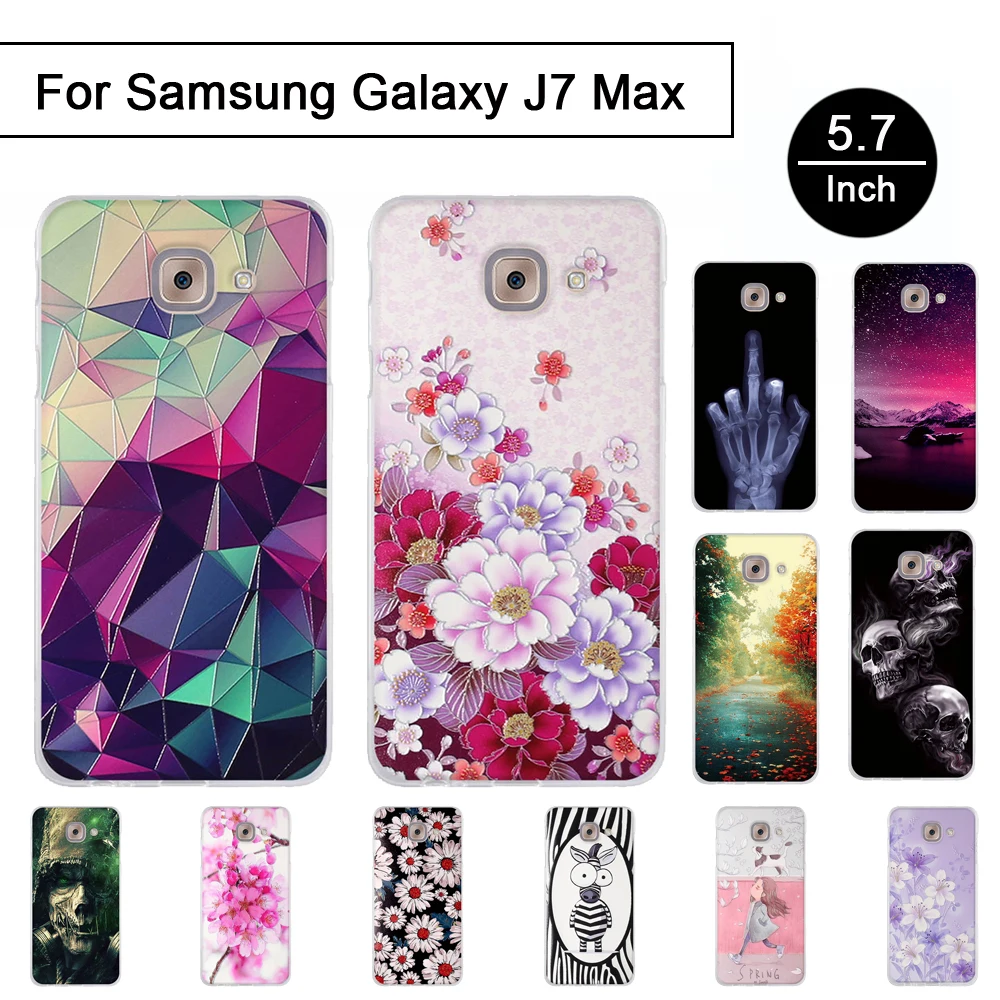 Чехол для Samsung Galaxy J7 Max G615F 5 7 &quotTPU 3D рельефный чехол с рисунком чехлы телефонов