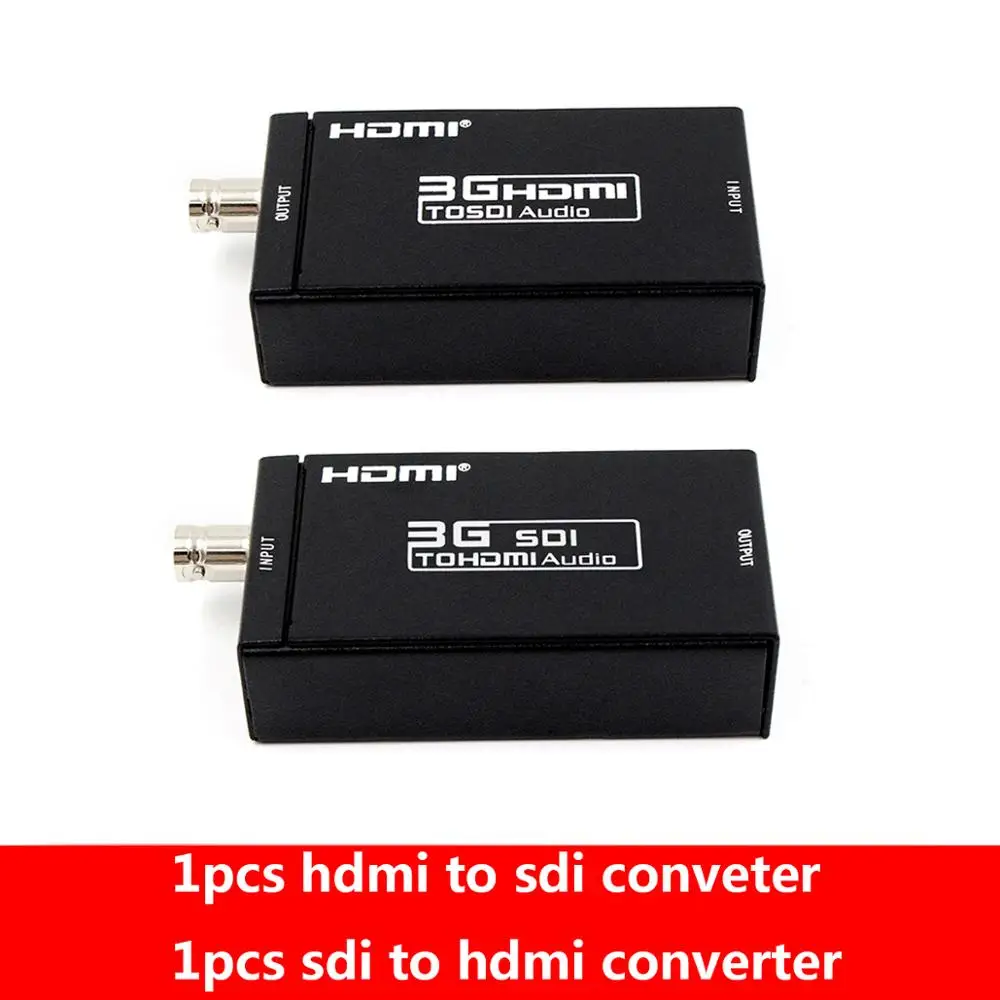 Extensor HDMI sobre Coaxial de 100m, convertidor Mini de HDMI a SDI...