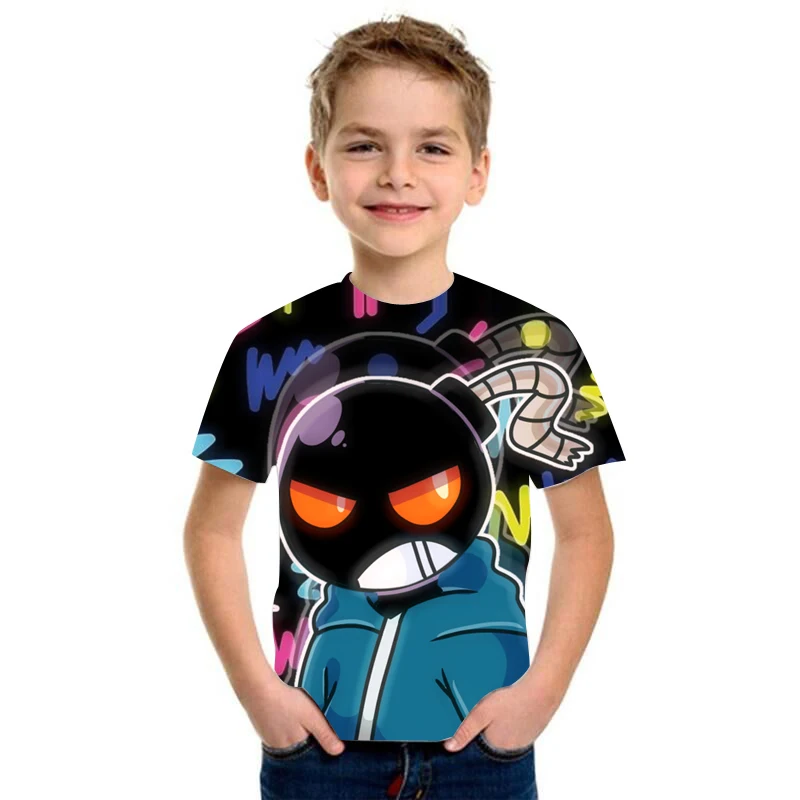 

Friday Night Funkin Tshirt Baby Boys Clothes 3D print T-shirt Short Sleeve Harajuku Streetwear Video New Game Fashion kids tees
