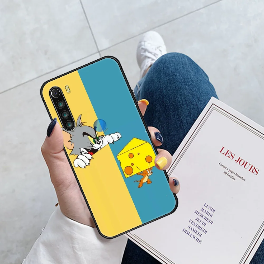 

Cartoon Cute Cat tom Mouse jerry Phone Case Cover Hull For XIAOMI Redmi 7 7A 8 8A 9 9C Note 6 7 8 9 9S K20 Pro K30 black Funda