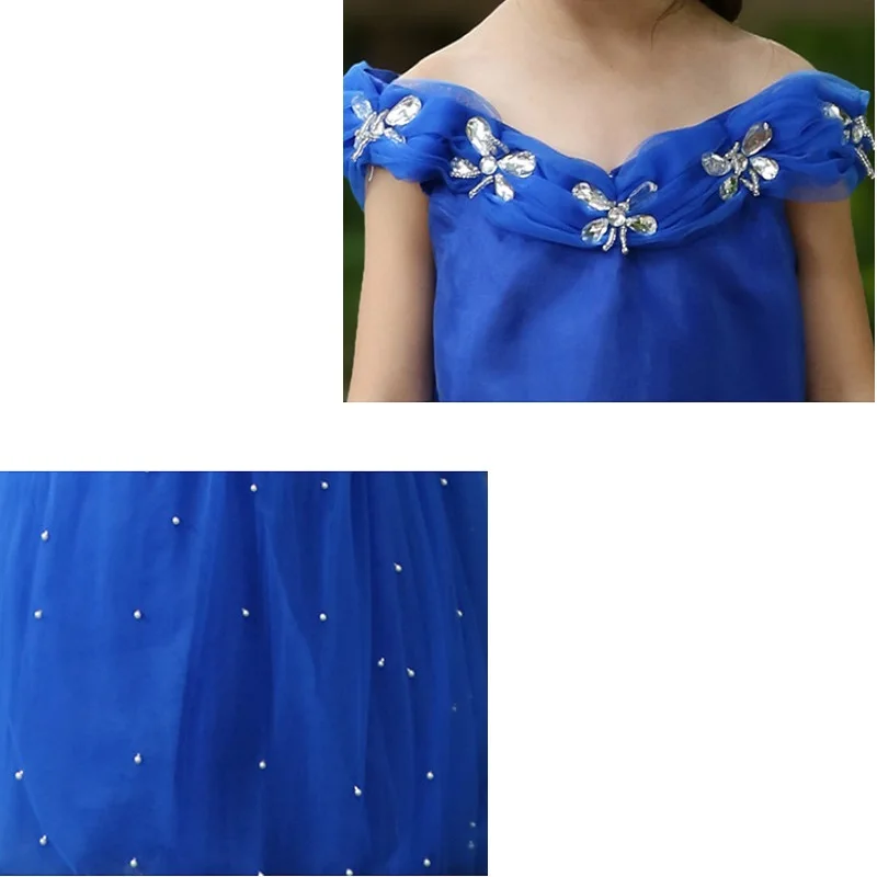 Летняя детская одежда платье принцессы с колокольчиком для девочек Золушки