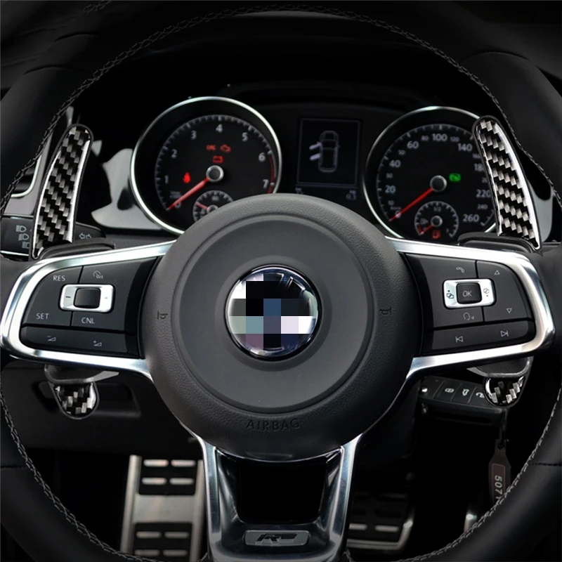 Чехол на руль из углеродного волокна для стайлинга автомобиля отделка VW Golf 6 GTI R MK6